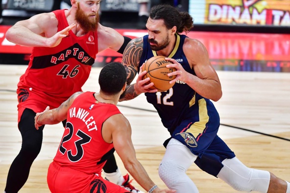 Steven Adams impressed in his first regular season NBA game with the New Orleans Pelicans. Photo / Getty Images
