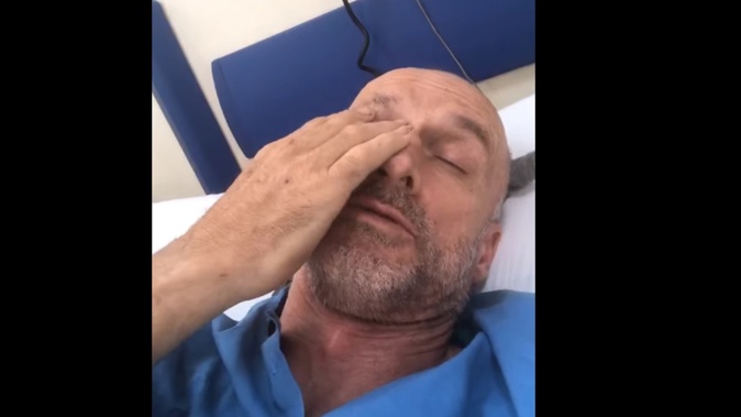 Pete Bethune gave a not-so-positive health update on January 1 from his hospital bed in Costa Rica. Photo / Facebook