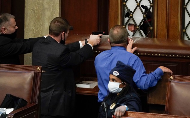An attack on America': Mob storms US Capitol; one woman in critical condition