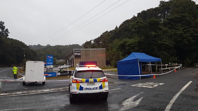The scene of the Opua homicide. Photo / Peter De Graaf