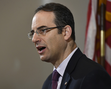 Colorado Attorney General Phil Weiser talks during a news conference opening a grand jury investigation into the death of Elijah McClain, a 23-year-old Black man who was stopped as he walked down the street, placed in a neck hold and injected with a sedative in 2019. Photo / AP