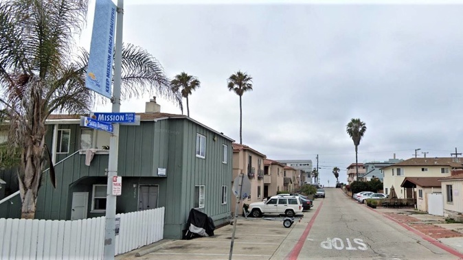 Hadleigh Keane was found on New Year's Day near this San Diego intersection, according to local police. Photo / Google