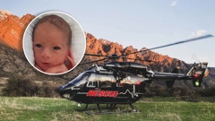 Kora Lord was born onboard the Otago Rescue Helicopter. Photos / Supplied