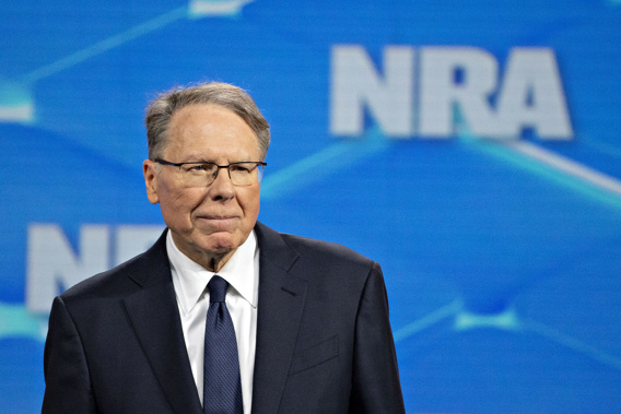 Wayne LaPierre, chief executive officer of the National Rifle Association (NRA), during aNRA annual meeting in Indianapolis in 2019. (Photo / Getty)
