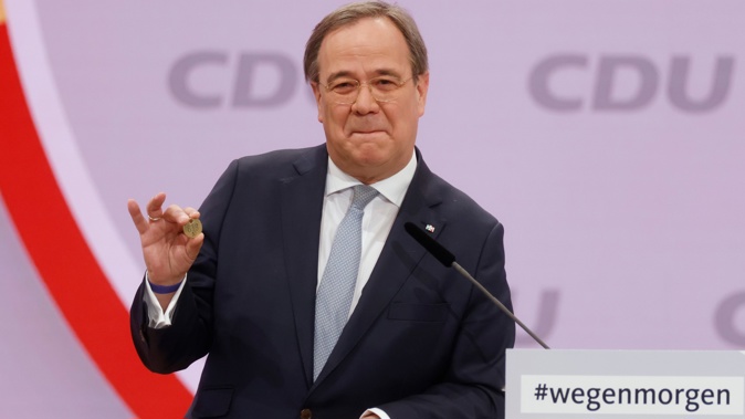 North Rhine-Westphalia's Governor and candidate as leader of the Christian Democratic Union (CDU) Armin Laschet. (Photo / AP)