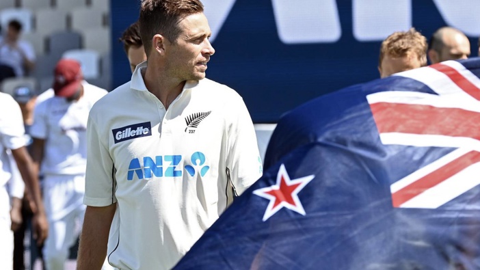 Tim Southee has brought up 300 test wickets in his 13th season for the Black Caps. Photo / Photosport