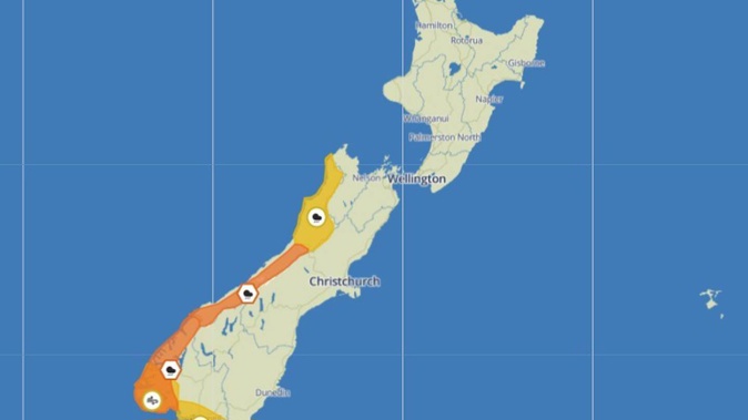 The weather has turned Autumnal, with lower temperatures and thundery showers across the country. Image / MetService