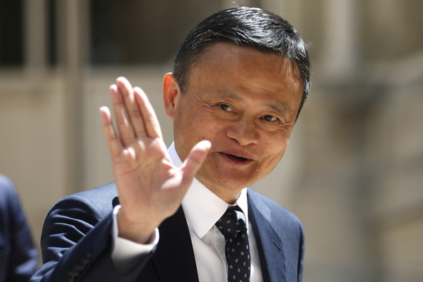Jack Ma, seen here on May 15, 2019, in Paris, made his first public appearance in months.