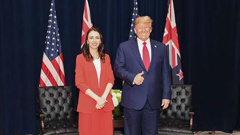 Jacinda Ardern and Donald Trump had a meeting at a UN event in 2019. (Photo / Supplied)