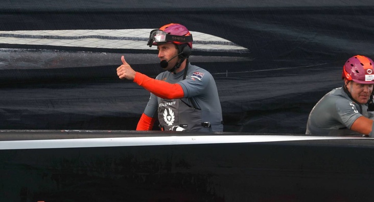 Sir Ben Ainslie after Ineos Team UK's win over Luna Rossa. (Photo / Brett Phibbs)