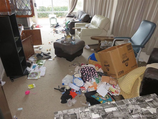 Damage to Ron Goodwin's property at Stanmore Bay last decade. Photo / supplied