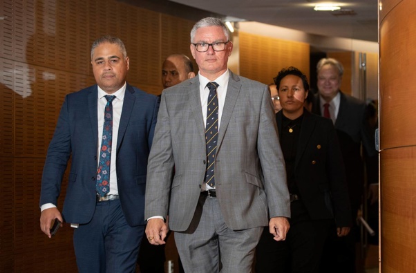 Children's Minister Kelvin Davis, centre, says "public trust and confidence are crucial" to the operations of Oranga Tamariki. Photo / File