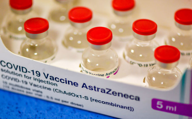 Vials of the AstraZeneca Plc and the University of Oxford. (Photo / Getty)