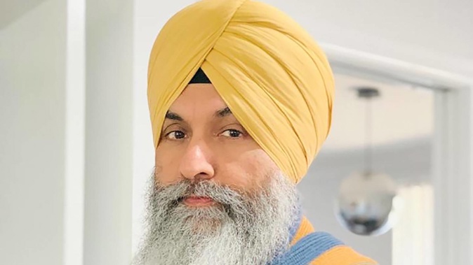 Harnek Singh torso and head were put back together with hundreds of stitches - at least 150 in his head alone - after an attack in his driveway on December 23. (Photo / Supplied)