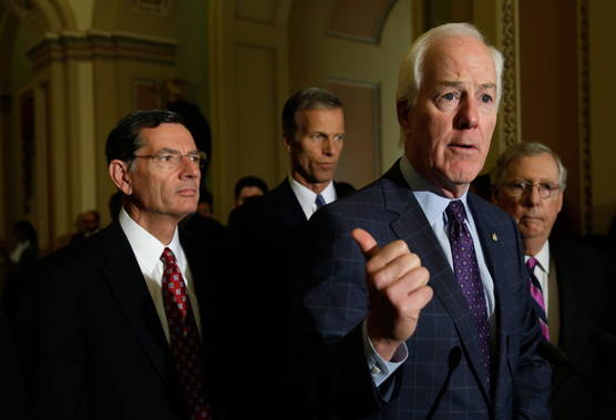 Senate Republicans say former President Donald Trump should be held accountable for riot -- but not by them. (Photo / Getty)