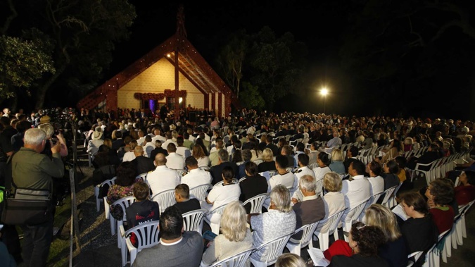 Waitangi Day dawn ceremony this year on February 6. (Photo / Michael Cunningham)