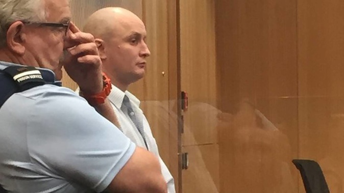 Justin Richard Burke in the dock at the Christchurch High Court. Photo / Kurt Bayer
