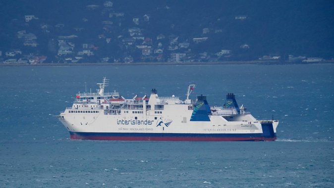 KiwiRail's Interislander ferry Aratere on Wellington Harbour. Photo / File