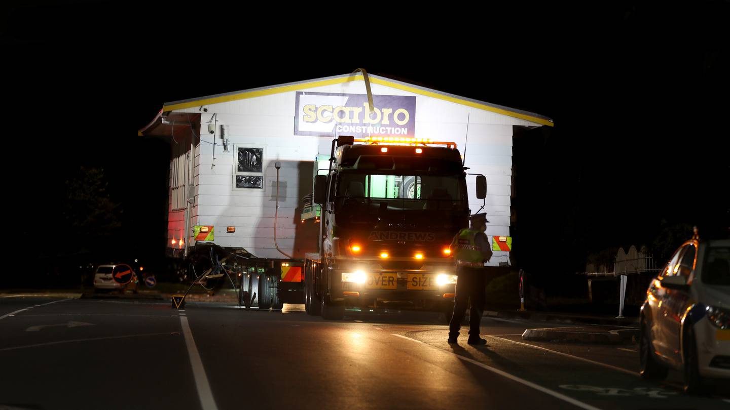 Police at the scene of a fatal crash in Flat Bush late last night. Photo / Hayden Woodward