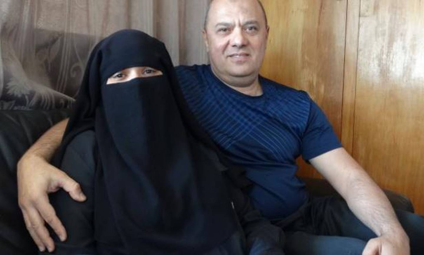 Sitting with her husband Ahmed Elsaka is Nesrin Ettia, who is believed to be the first Oamaru woman to don a burka. Photo / Ruby Heyward