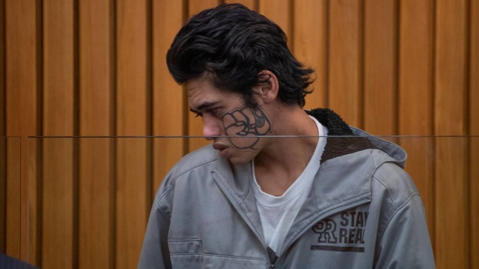 Jade Mark Harris in the dock at the Lower Hutt District Court. Photo / Mark Mitchell