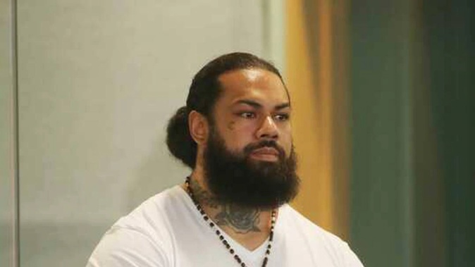 Pasilika Naufahu at his sentencing today in the High Court at Auckland. Photo / Jason Oxenham