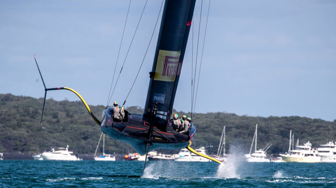 The Prada Cup final is back tomorrow with two races. Photo / Michael Craig