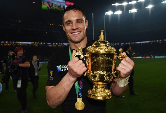 Dan Carter retired from tests shortly after the All Blacks' 2015 Rugby World Cup triumph. Photo / Getty Images