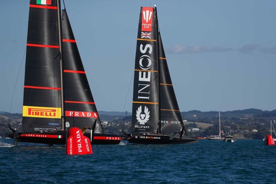 Ineos Team UK claim crucial win in Race 6 of the Prada Cup final. Photo / Dean Purcell