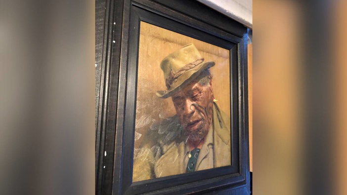 The Goldie painting, Sleep 'tis a Gentle Thing, was stolen during a burglary of a Hamilton home. Photo / Supplied