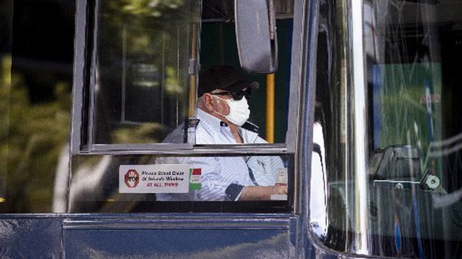 Masks must still be worn on all public transport around the country under alert level 1. Photo / Dean Purcell