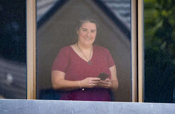 Lucinda Baulch spent 28 days at the Grand Mercure MIQ facility in Wellington. Photo / Mark Mitchell