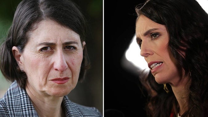 Gladys Berejiklian and Jacinda Ardern. (Photo / NZ Herald)