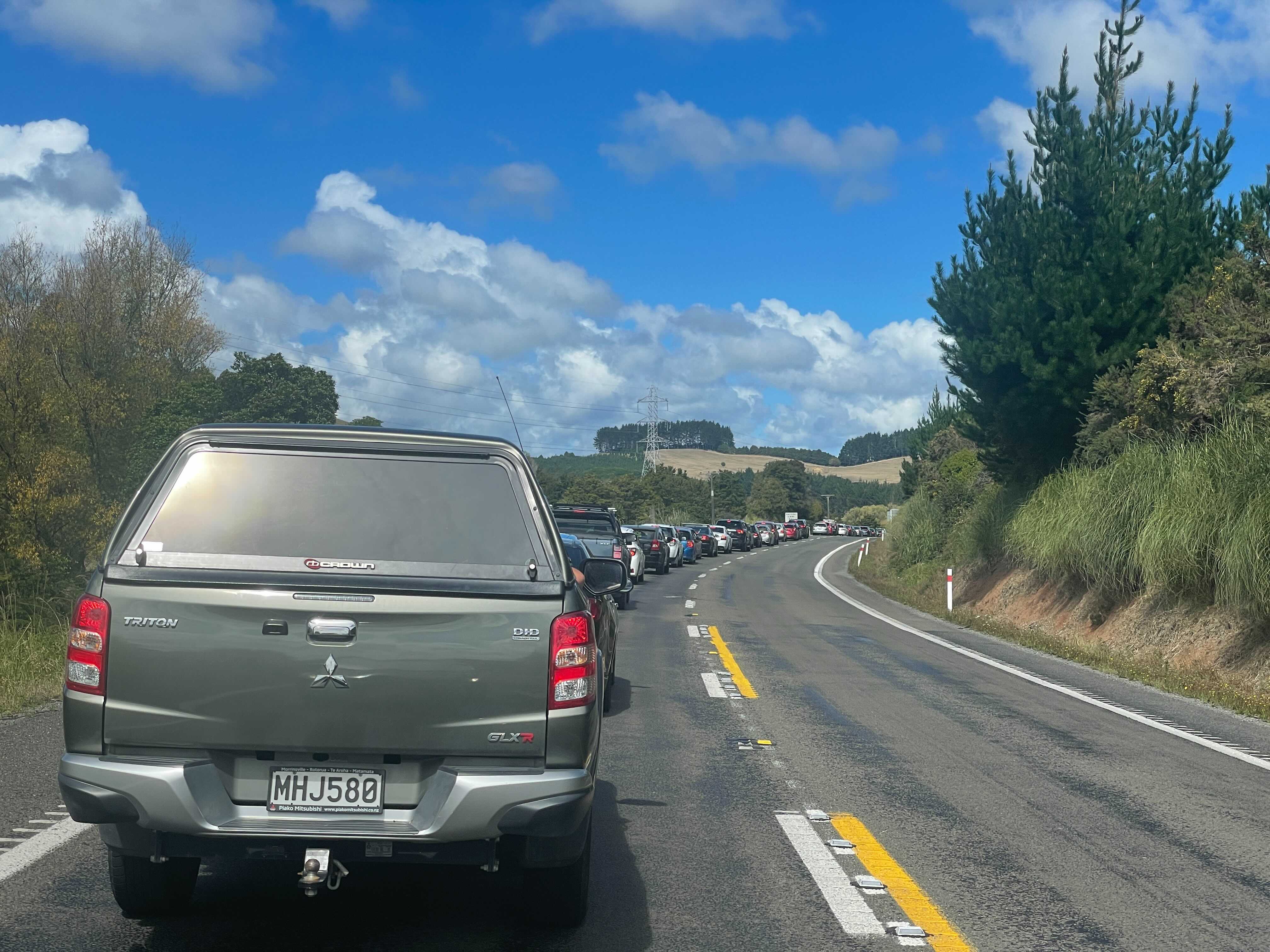 SH1 checkpoint north of Welsford heading towards Auckland. (Photo / Supplied)