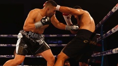 Joseph Parker and Junior Fa fought on Saturday night hours before the country returned to lockdown. (Photo / NZ Herald)