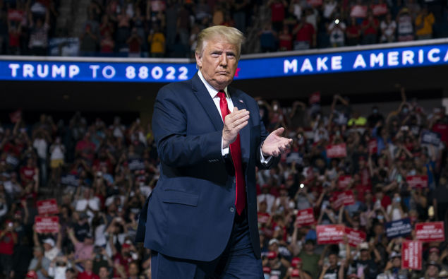 Donald Trump at a rally during last year's election. (Photo / AP)