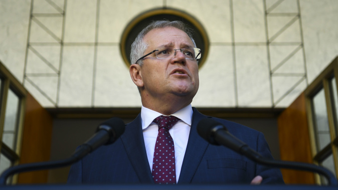 Australian Prime Minister Scott Morrison. (Photo / AAP)