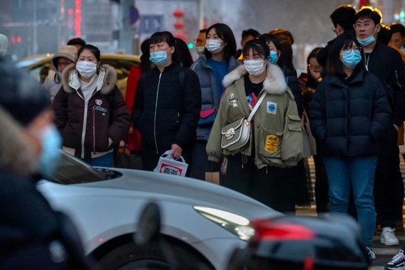 Commuters in Beijing, China on March 3, 2021. Photo / AP