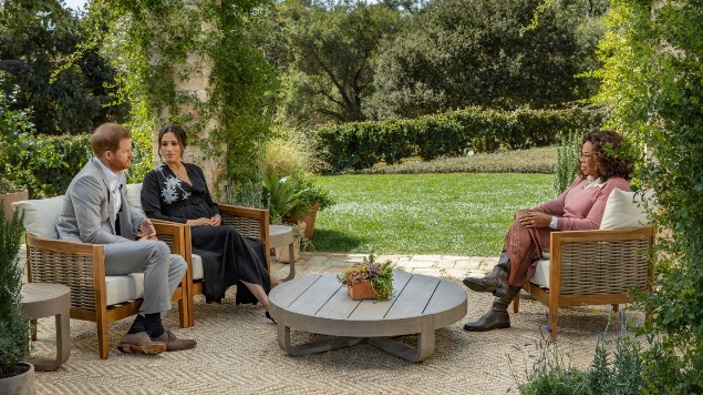 Harry and Meghan's interview with Oprah airs today. (Photo / AP)