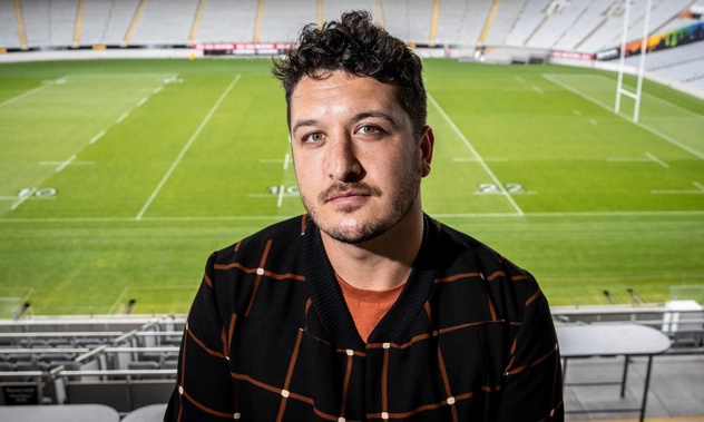 Six60 lead singer Matiu Walters at Eden Park in October 2020. Photo / Michael Craig