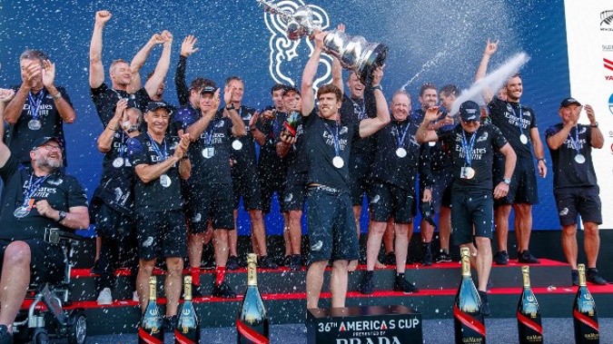 Team New Zealand celebrate their victory! (Photo / Getty)