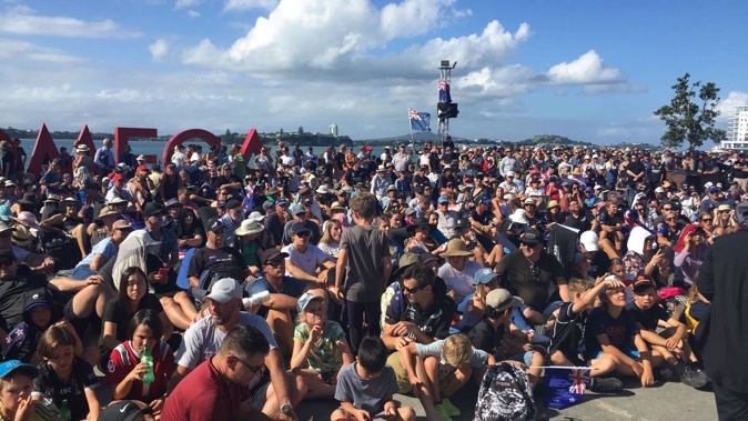 As per usual, bars along the waterfront are packed with people, with some saying that had waited hours to ensure they secured a primo spot to watch the racing.
