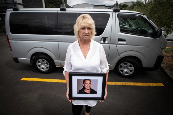 Maree Tinsley has been told she needs to pay $6300 for cleaning the van in which her son, Brad Tinsley, took his life last month. Photo / Jason Oxenham