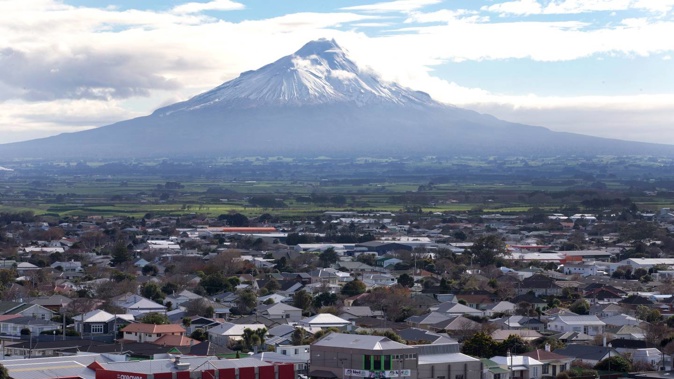 The imposing, 2500m-high Mt Taranaki is considered to be in a "quiet period" - its last eruption occurred in 1790. (Photo / Mark Mitchell)