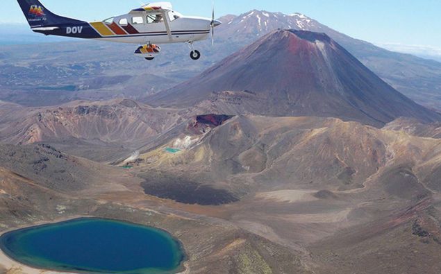 A Mountain Air scenic flight over Tongariro. Photo / File