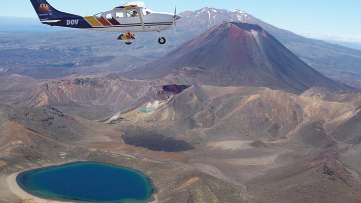 A Mountain Air scenic flight over Tongariro. Photo / File