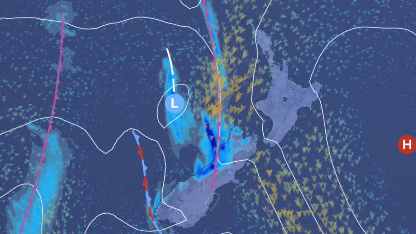 The weather may be balmy this morning but it's set to take a rainy twist. Photo / MetService Twitter