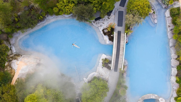 The hot pools at Wairakei Terraces, Taupo. Photo / Supplied
