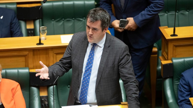 National list MP Chris Bishop speaking in Parliament. (Photo / NZ Herald)