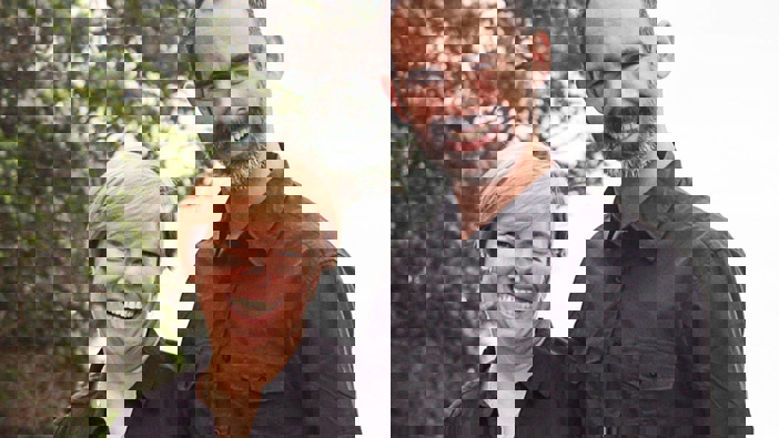 Laura McLeod pictured with her late husband Leslie Gelberger. Photo / File